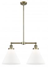 Innovations Lighting 209-AB-G41-L - Cone - 2 Light - 21 inch - Antique Brass - Stem Hung - Adjustable Island Light