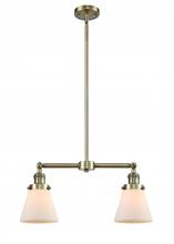 Innovations Lighting 209-AB-G61 - Cone - 2 Light - 21 inch - Antique Brass - Stem Hung - Adjustable Island Light