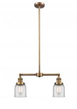Innovations Lighting 209-BB-G52 - Bell - 2 Light - 21 inch - Brushed Brass - Stem Hung - Adjustable Island Light