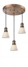 Innovations Lighting 211/3-AC-G61 - Small Cone 3 Light Multi-Pendant