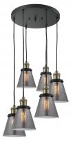 Innovations Lighting 212/6-BAB-G63 - Small Cone 6 Light Multi-Pendant
