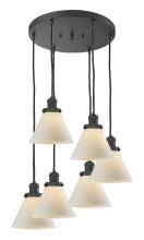Innovations Lighting 212/6-OB-G41 - Large Cone 6 Light Multi-Pendant