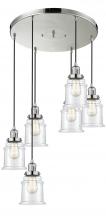 Innovations Lighting 212/6-PN-G182 - Canton 6 Light Multi-Pendant