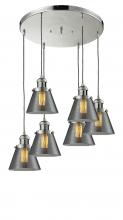 Innovations Lighting 212/6-PN-G63 - Small Cone 6 Light Multi-Pendant