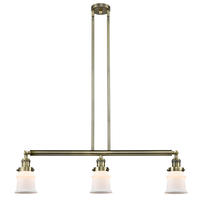 Innovations Lighting 213-AB-G181S - Canton - 3 Light - 39 inch - Antique Brass - Stem Hung - Adjustable Island Light