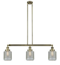 Innovations Lighting 213-AB-G262 - Stanton - 3 Light - 39 inch - Antique Brass - Stem Hung - Adjustable Island Light