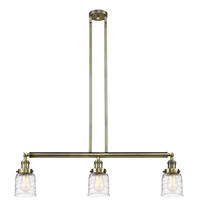 Innovations Lighting 213-AB-G513 - Bell - 3 Light - 38 inch - Antique Brass - Stem Hung - Adjustable Island Light
