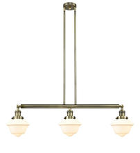 Innovations Lighting 213-AB-G531 - Oxford - 3 Light - 40 inch - Antique Brass - Stem Hung - Adjustable Island Light