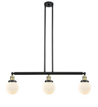 Innovations Lighting 213-BAB-G201-6 - Beacon - 3 Light - 39 inch - Black Antique Brass - Stem Hung - Adjustable Island Light