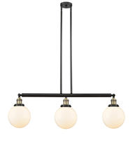 Innovations Lighting 213-BAB-G201-8 - Beacon - 3 Light - 41 inch - Black Antique Brass - Stem Hung - Adjustable Island Light