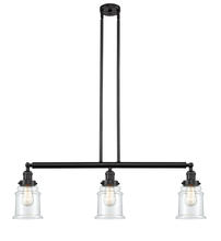 Innovations Lighting 213-OB-G182 - Canton - 3 Light - 39 inch - Oil Rubbed Bronze - Stem Hung - Adjustable Island Light