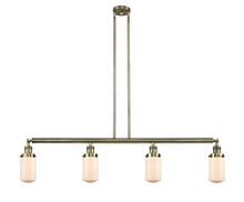 Innovations Lighting 214-AB-G311 - Dover - 4 Light - 49 inch - Antique Brass - Stem Hung - Adjustable Island Light