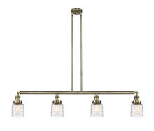 Innovations Lighting 214-AB-G513 - Bell - 4 Light - 50 inch - Antique Brass - Stem Hung - Adjustable Island Light