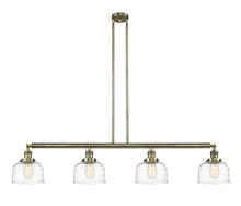 Innovations Lighting 214-AB-G713 - Bell - 4 Light - 53 inch - Antique Brass - Stem Hung - Adjustable Island Light