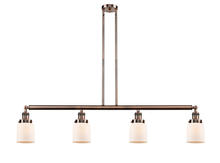 Innovations Lighting 214-AC-G51 - Bell - 4 Light - 50 inch - Antique Copper - Stem Hung - Island Light