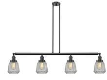 Innovations Lighting 214-OB-G142-LED - Chatham - 4 Light - 51 inch - Oil Rubbed Bronze - Stem Hung - Island Light