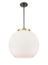 Innovations Lighting 221-1S-BAB-G121-16 - Athens - 1 Light - 16 inch - Black Antique Brass - Stem Hung - Pendant