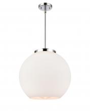 Innovations Lighting 221-1S-PC-G121-16 - Athens - 1 Light - 16 inch - Polished Chrome - Stem Hung - Pendant