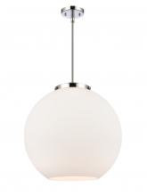 Innovations Lighting 221-1S-PC-G121-18 - Athens - 1 Light - 18 inch - Polished Chrome - Stem Hung - Pendant