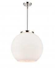 Innovations Lighting 221-1S-PN-G121-16 - Athens - 1 Light - 16 inch - Polished Nickel - Stem Hung - Pendant