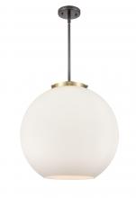 Innovations Lighting 221-3S-BAB-G121-18 - Athens - 3 Light - 18 inch - Black Antique Brass - Stem hung - Pendant