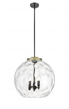 Innovations Lighting 221-3S-BAB-G1215-18 - Athens Water Glass - 3 Light - 18 inch - Black Antique Brass - Stem hung - Pendant