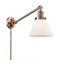 Innovations Lighting 237-AC-G41 - Cone - 1 Light - 8 inch - Antique Copper -Adjustable Swing Arm