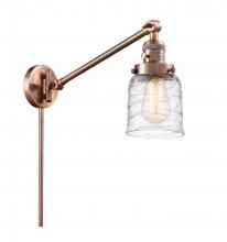 Innovations Lighting 237-AC-G513 - Bell - 1 Light - 8 inch - Antique Copper -Adjustable Swing Arm