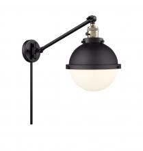 Innovations Lighting 237-BAB-HFS-81-BK - Hampden - 1 Light - 9 inch - Black Antique Brass -Adjustable Swing Arm