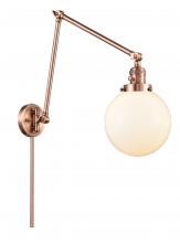 Innovations Lighting 238-AC-G201-8 - Beacon - 1 Light - 8 inch - Antique Copper -Adjustable Swing Arm