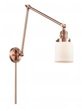 Innovations Lighting 238-AC-G51 - Bell - 1 Light - 8 inch - Antique Copper -Adjustable Swing Arm