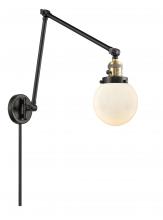 Innovations Lighting 238-BAB-G201-6 - Beacon - 1 Light - 6 inch - Black Antique Brass -Adjustable Swing Arm