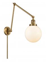 Innovations Lighting 238-BB-G201-8 - Beacon - 1 Light - 8 inch - Brushed Brass -Adjustable Swing Arm