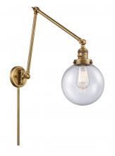 Innovations Lighting 238-BB-G204-8 - Beacon - 1 Light - 8 inch - Brushed Brass -Adjustable Swing Arm