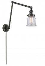 Innovations Lighting 238-OB-G182S - Canton - 1 Light - 8 inch - Oil Rubbed Bronze -Adjustable Swing Arm