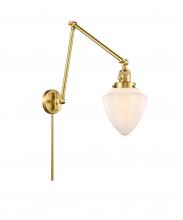Innovations Lighting 238-SG-G661-7 - Bullet - 1 Light - 7 inch - Satin Gold -Adjustable Swing Arm