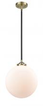 Innovations Lighting 284-1S-BAB-G201-12 - Beacon - 1 Light - 12 inch - Black Antique Brass - Stem hung - Mini Pendant