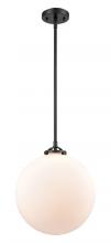Innovations Lighting 284-1S-OB-G201-12 - Beacon - 1 Light - 12 inch - Oil Rubbed Bronze - Stem hung - Mini Pendant