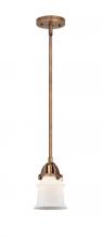 Innovations Lighting 288-1S-AC-G181S - Canton - 1 Light - 5 inch - Antique Copper - Stem hung - Mini Pendant