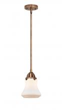 Innovations Lighting 288-1S-AC-G191 - Bellmont - 1 Light - 6 inch - Antique Copper - Stem hung - Mini Pendant