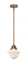 Innovations Lighting 288-1S-AC-G531 - Oxford - 1 Light - 8 inch - Antique Copper - Stem hung - Mini Pendant