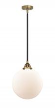 Innovations Lighting 288-1S-BAB-G201-12 - Beacon - 1 Light - 12 inch - Black Antique Brass - Stem hung - Mini Pendant