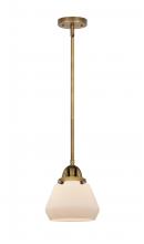 Innovations Lighting 288-1S-BB-G171 - Fulton - 1 Light - 7 inch - Brushed Brass - Stem hung - Mini Pendant