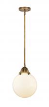 Innovations Lighting 288-1S-BB-G201-8 - Beacon - 1 Light - 8 inch - Brushed Brass - Stem hung - Mini Pendant