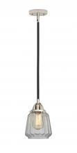 Innovations Lighting 288-1S-BPN-G142 - Chatham - 1 Light - 7 inch - Black Polished Nickel - Stem hung - Mini Pendant
