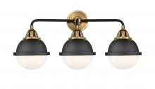 Innovations Lighting 288-3W-BAB-HFS-61-BK - Hampden - 3 Light - 25 inch - Black Antique Brass - Bath Vanity Light