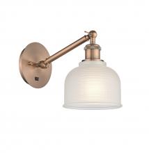Innovations Lighting 317-1W-AC-G411 - Dayton - 1 Light - 6 inch - Antique Copper - Adjustable Sconce