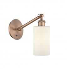 Innovations Lighting 317-1W-AC-G801 - Clymer - 1 Light - 4 inch - Antique Copper - Adjustable Sconce