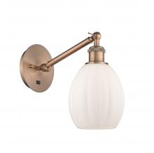 Innovations Lighting 317-1W-AC-G81 - Eaton - 1 Light - 6 inch - Antique Copper - Adjustable Sconce