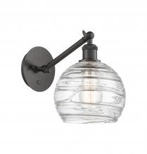 Innovations Lighting 317-1W-OB-G1213-8 - Athens Deco Swirl - 1 Light - 8 inch - Oil Rubbed Bronze - Adjustable Sconce